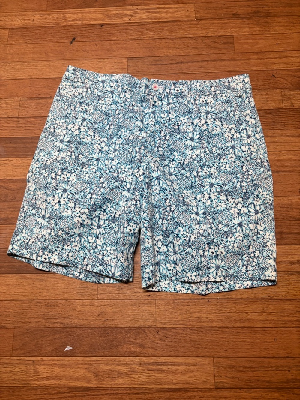 Men's Floral Swim Shorts - Blue Floral